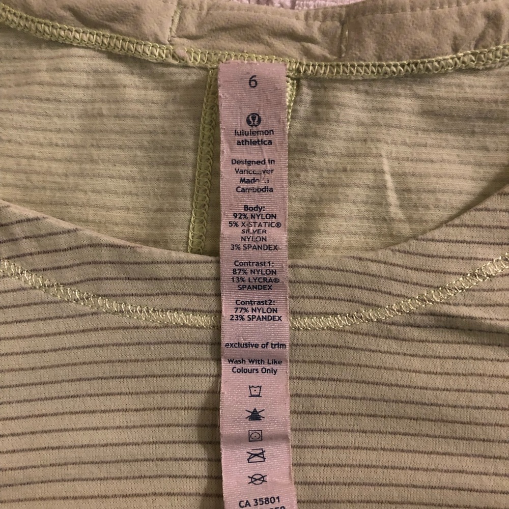 Lululemon workout shirt